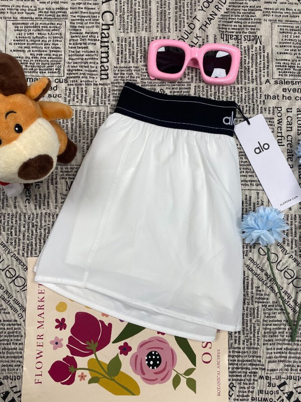 New With Tags🏸ALO Yoga White Match Point Tennis Skirt - Picture 6 of 10